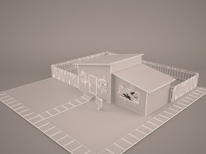 warehouse 3D 模型