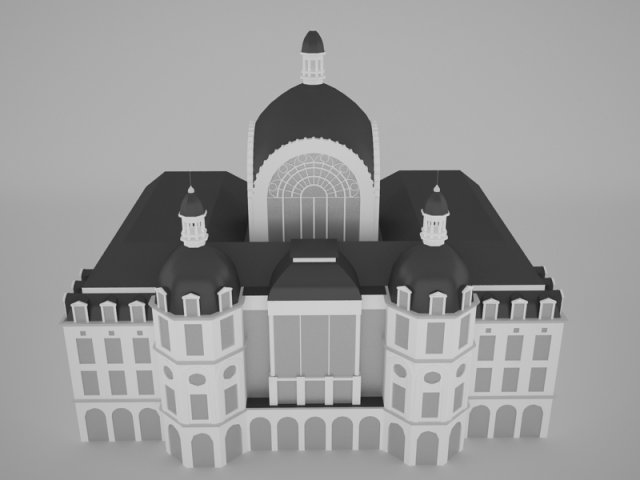 Victorian house 1 3D Модель .c4d .max .obj .3ds .fbx .stl .blend 