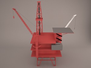 Oil rig 3Dモデル