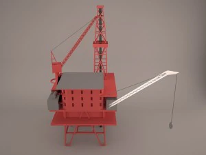 Oil rig 3D Model