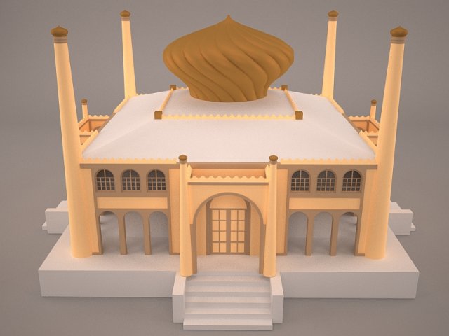 Palace 3D 模型 .c4d .max .obj .3ds .fbx .stl .blend 