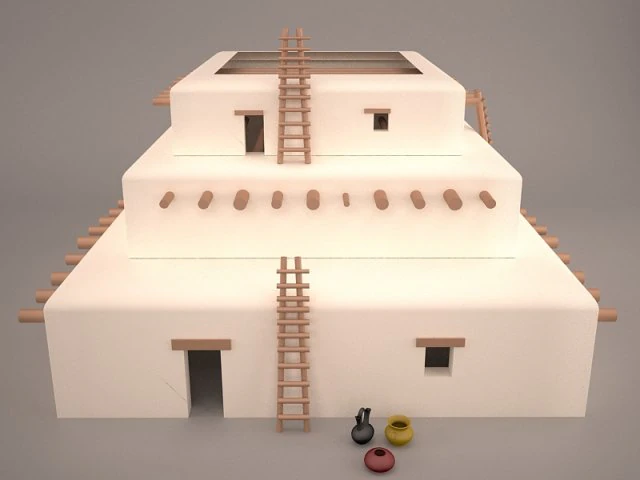 Old house 3D Model .c4d .max .obj .3ds .fbx .stl .blend 