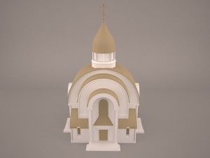 Russian church 3Dモデル