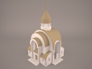 Russian church 3D Model