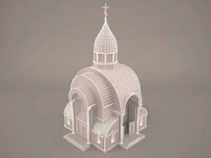 Russian church 3D Model