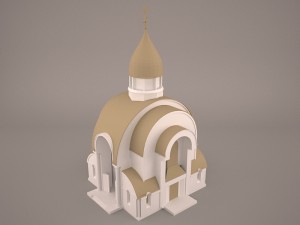 Russian church 3D Model
