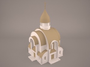 Russian church 3D Model