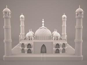 Taj mahal 3D Model