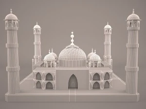 Taj mahal 3D Model