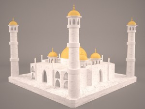Taj mahal 3D Model