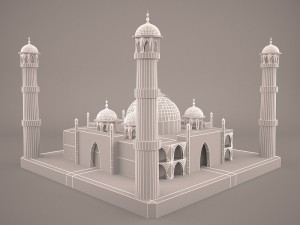 Taj mahal 3D Model