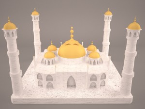 Taj mahal 3D Model