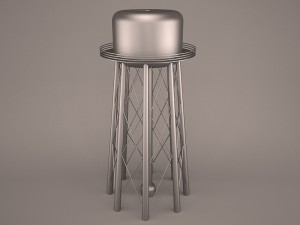 Water tower 1 3D Model