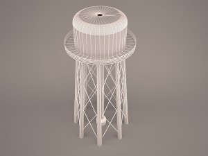 Water tower 1 3D Model