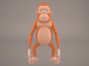 Cartoon ape Model 3D