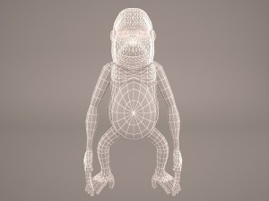 Cartoon ape 3D Model