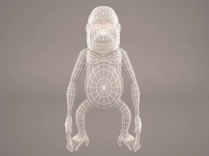 Cartoon ape 3D Model