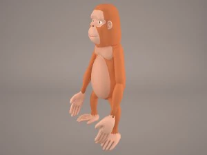 Cartoon ape 3D Model