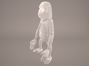 Cartoon ape 3D Model