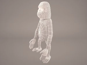 Cartoon ape 3D Model