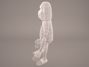 Cartoon ape 3D Model