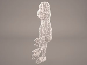 Cartoon ape 3D Model