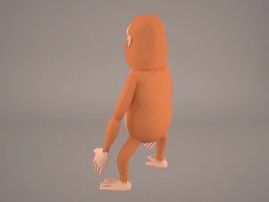 Cartoon ape 3D Model