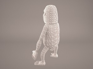 Cartoon ape 3D Model
