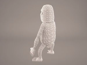 Cartoon ape 3D Model