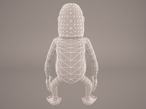 Cartoon ape 3D Model