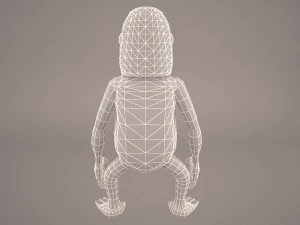 Cartoon ape 3D Model