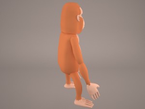 Cartoon ape 3D Model