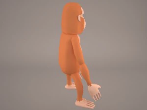 Cartoon ape 3D Model