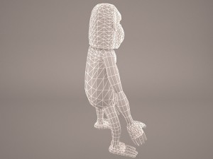Cartoon ape 3D Model