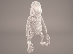 Cartoon ape 3D Model
