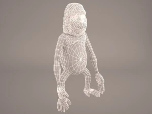 Cartoon ape 3D Model