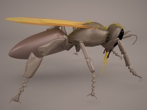 Bee character 3D Model