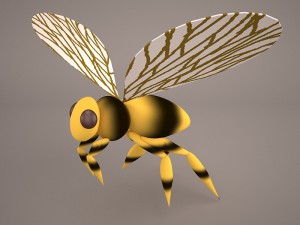 Bee character 1 3D Model