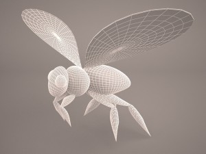 Bee character 1 Modello 3D