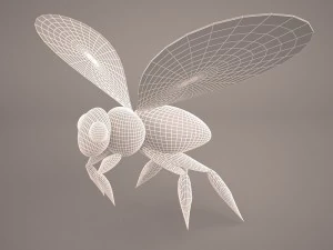Bee character 1 3D Model