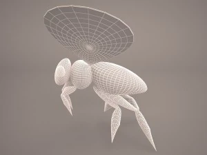 Bee character 1 3D Model