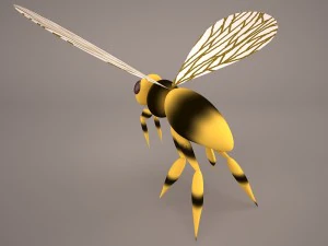 Bee character 1 3D Model