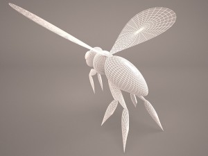 Bee character 1 Modello 3D