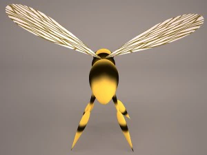 Bee character 1 3D Model