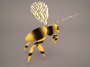 Bee character 1 Modello 3D