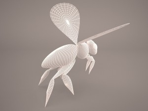 Bee character 1 Modello 3D