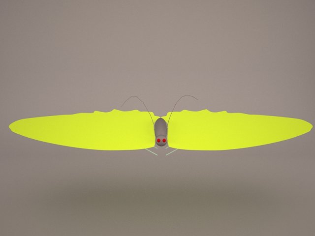 Butterfly 3D Модель .c4d .max .obj .3ds .fbx .stl .blend 