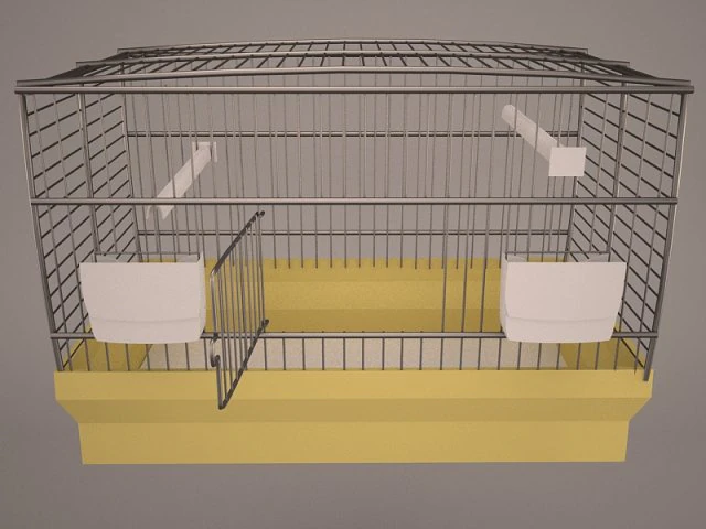Birdcage 3D Model .c4d .max .obj .3ds .fbx .stl .blend 