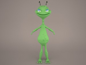 Cartoon grasshopper 3D Модель