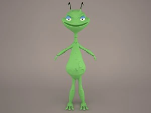 Saltamontes de dibujos animados Modelo 3D